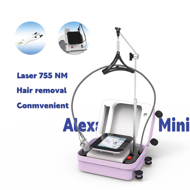 755nm Alexandrite Mini Diode Laser z Smart Touch Screen dla łatwej obsługi w branży kosmetycznej