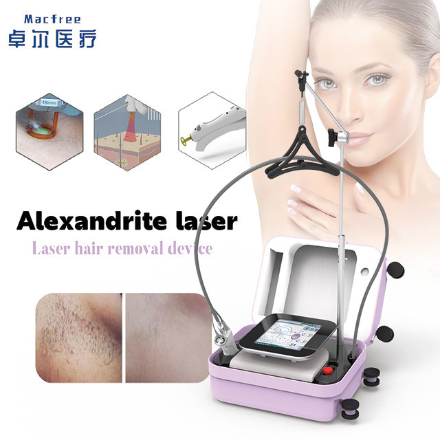 755nm Alexandrite Mini Diode Laser z Smart Touch Screen dla łatwej obsługi w branży kosmetycznej