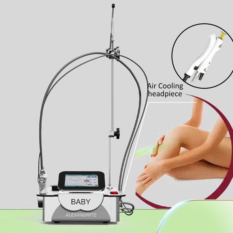 2024 większość diodowego lasera 755 nm części zasilania Alexandrite mini produkt kliniki kosmetyczne do usuwania włosów filtr LCD inteligentny ekran dotykowy sprzęt kosmetyczny